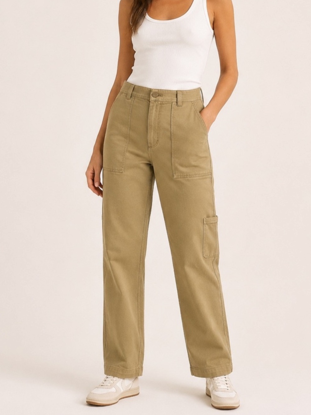 Aritzia Sunday Best Oscar Carpenter Pants in Tan